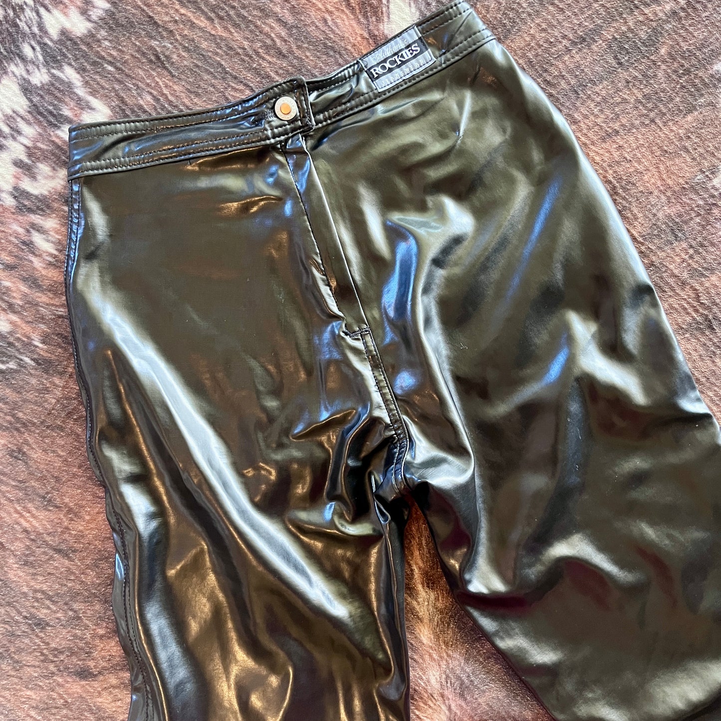 V Cut Faux Leather Rockies