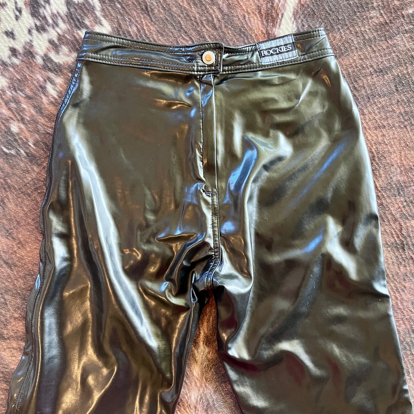 V Cut Faux Leather Rockies