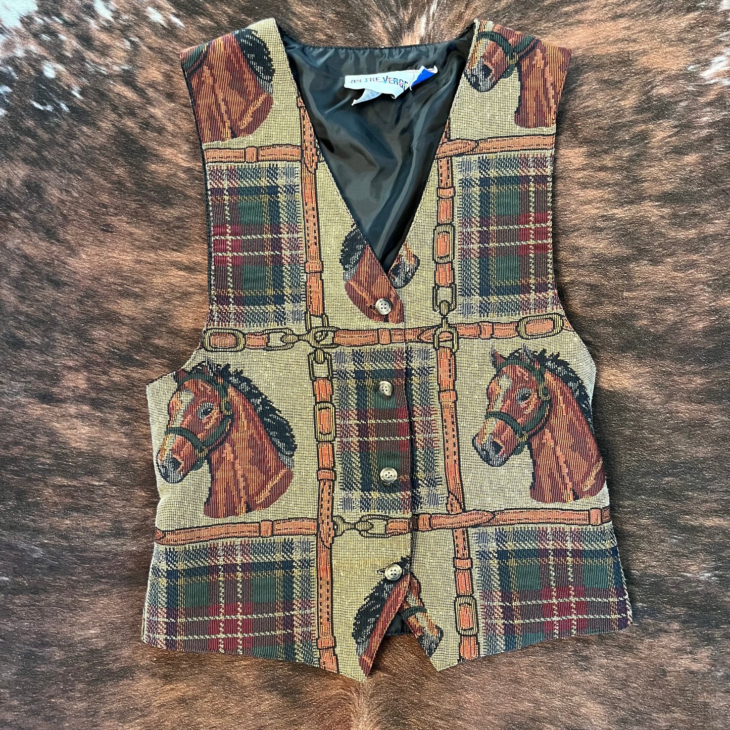 Vintage Equestrian Vest